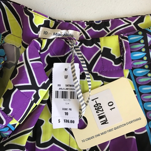 {LF Mika & Gala} Purple Printed Shorts - Picture 4 of 8