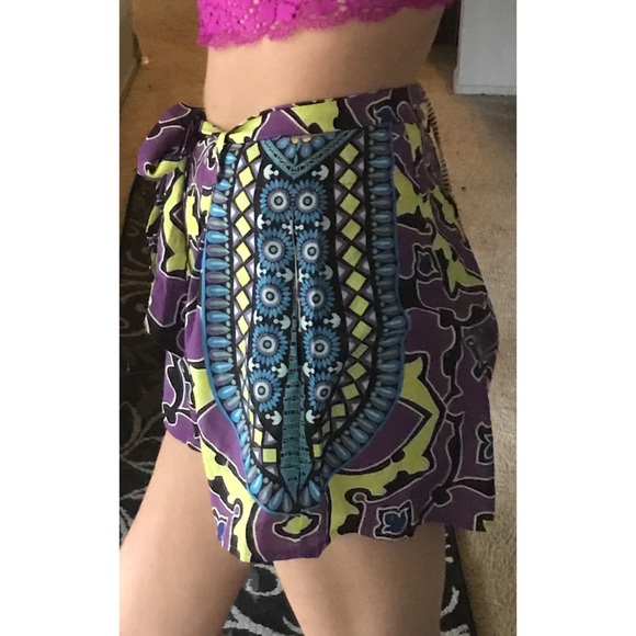 {LF Mika & Gala} Purple Printed Shorts - Picture 8 of 8