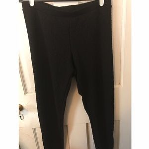 Lauren Conrad Black Rosette Printed Leggings 🖤🌹