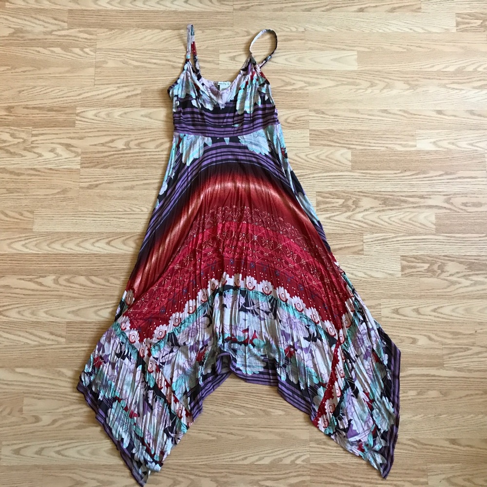 Handkerchief maxi dress
