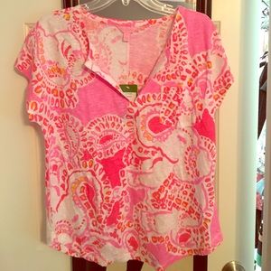 Lilly Pulitzer Duval Top Size Medium