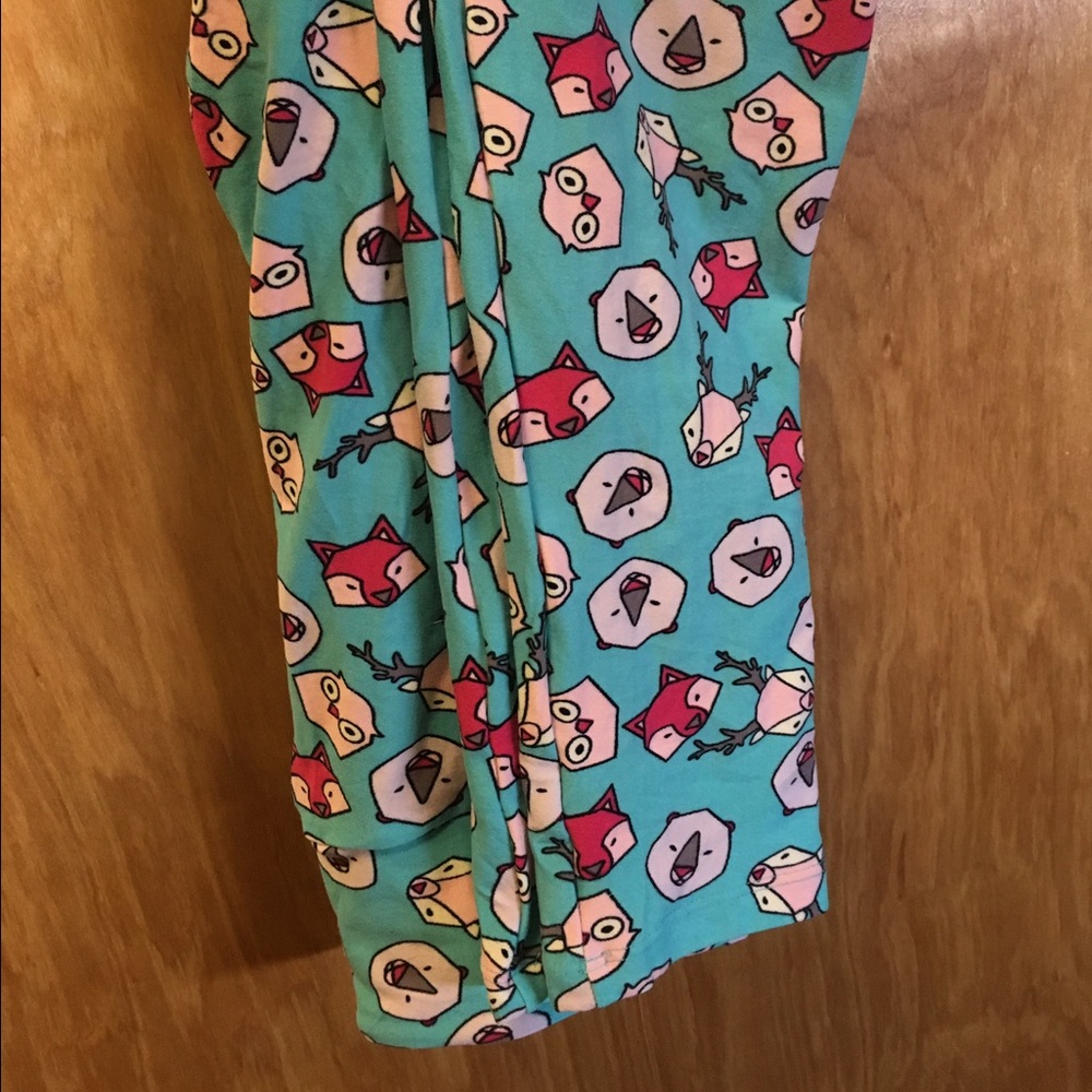LulaRoe OS Woodland Critter Leggings