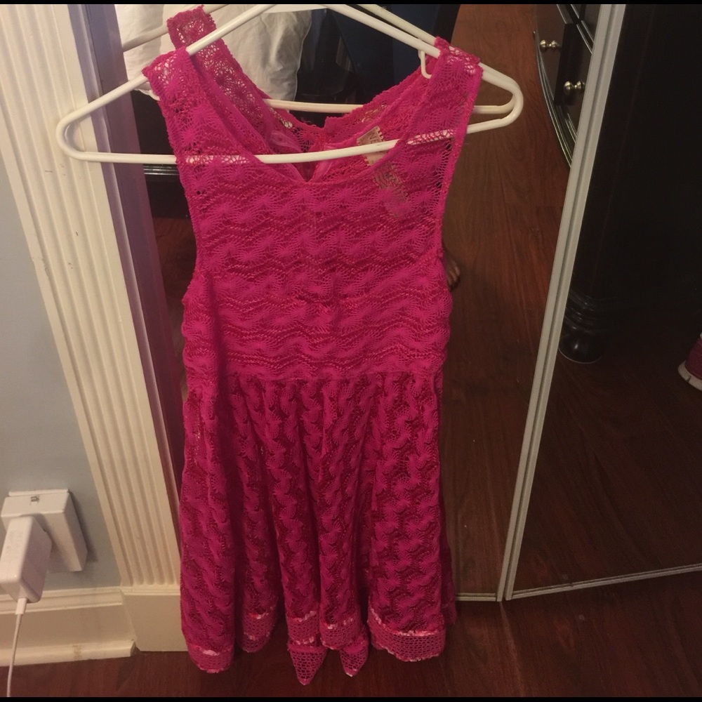 Pink free people dress