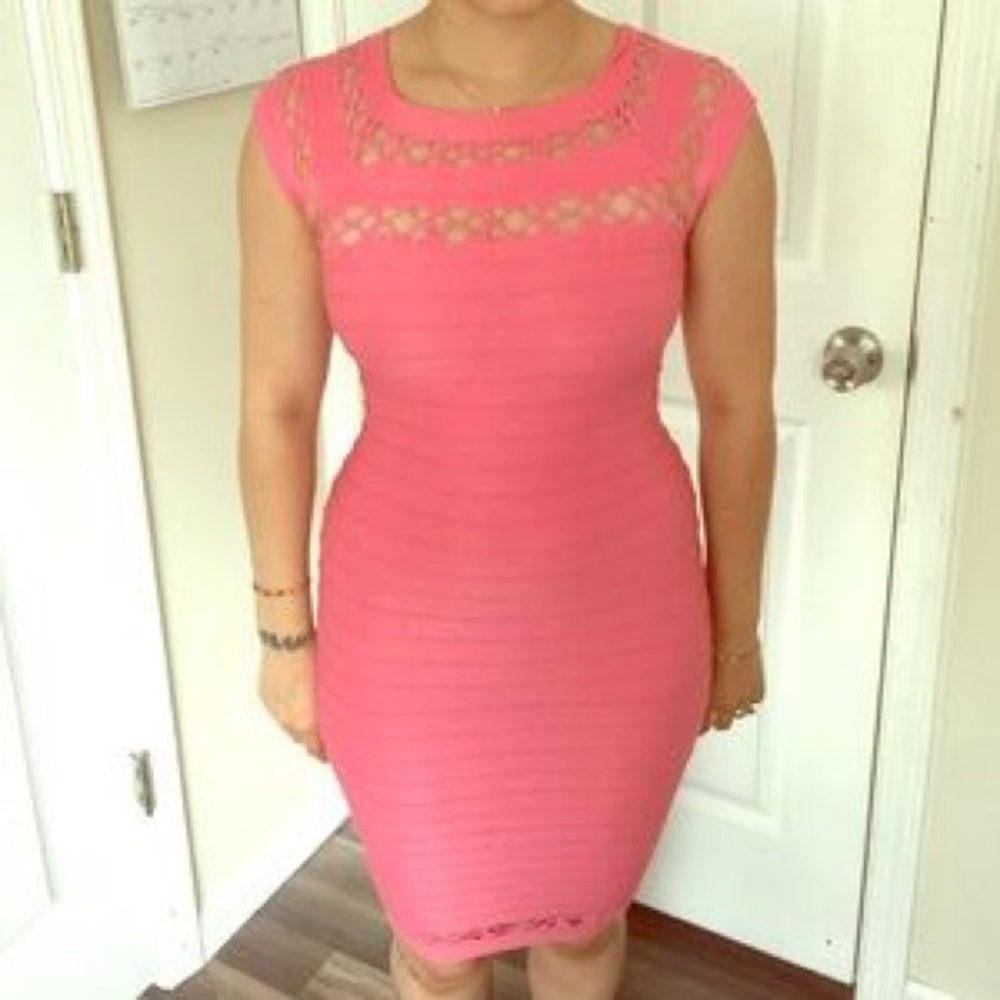 Bebe Honeysuckle Bandage Dress