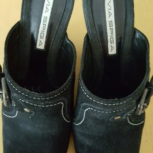 Via Spiga Suede Mules