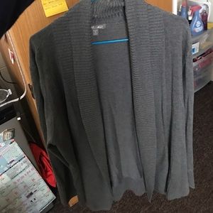 Long grey cardigan