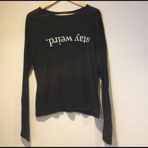 Sheer Brandy Melville Graphic Shirt