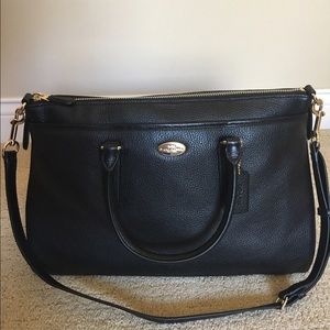 COACH Morgan Pebble Leather Satchel