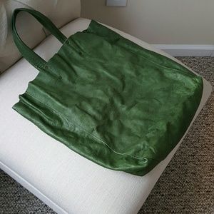 Leather tote