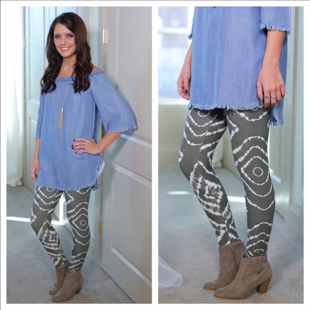 Buttery Soft Boho Tie-Dye Leggings! - Picture 3 of 3