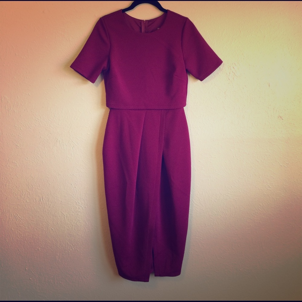 ASOS Double Layer Textured Wiggle Dress