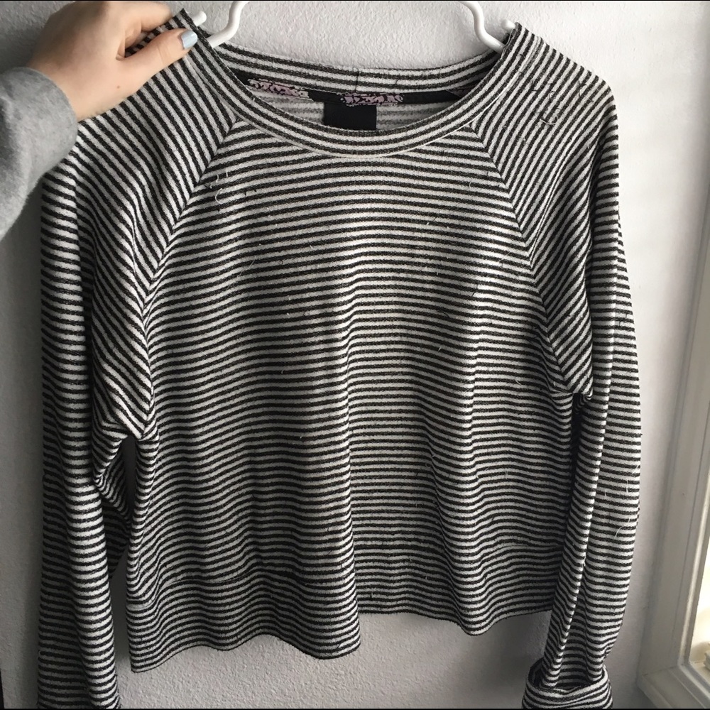 Black and white striped sweater!