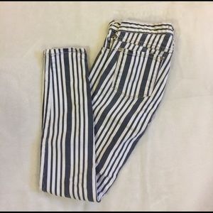 Striped Free People Jeans