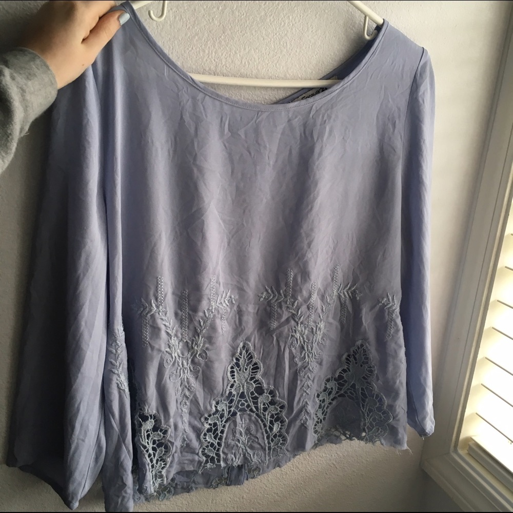 Baby blue Forever 21 blouse!