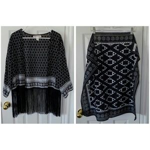 ⚡SALE!!! Coachella Fringe Kimono with Scarf