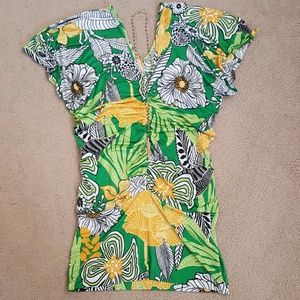 Cold shoulder mini dress