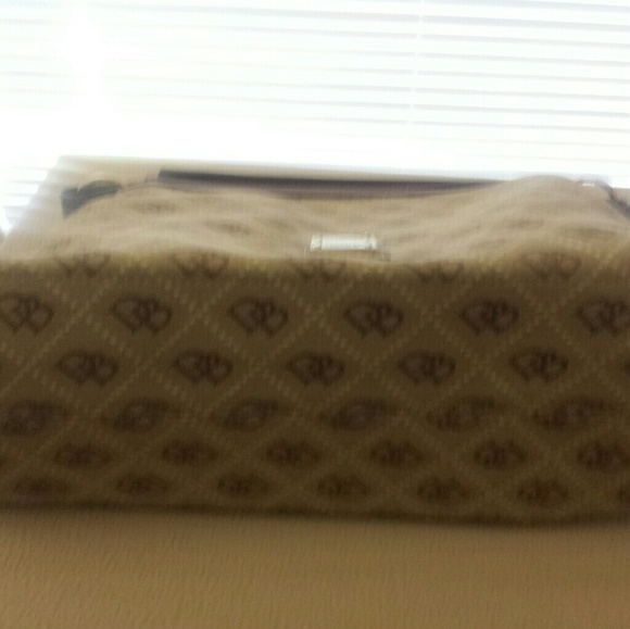 Dooney and Bourke Tan Canvas and Leather Satchel - Picture 3 of 3