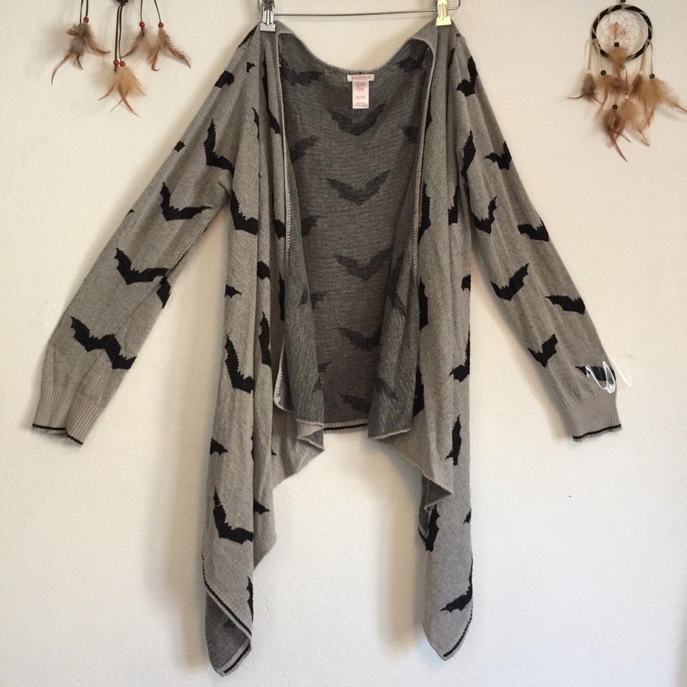 XXL Plus Size Slouchy Open Bat Cardigan