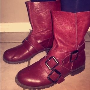 Calvin Klein Buckle Boots