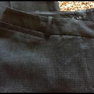 Black and gray plaid dress pants