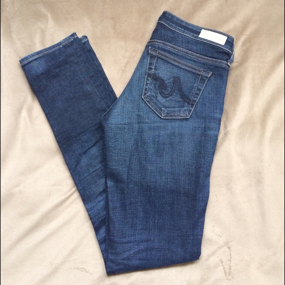 AG "the stilt" Cigarette Leg - dark wash jeans