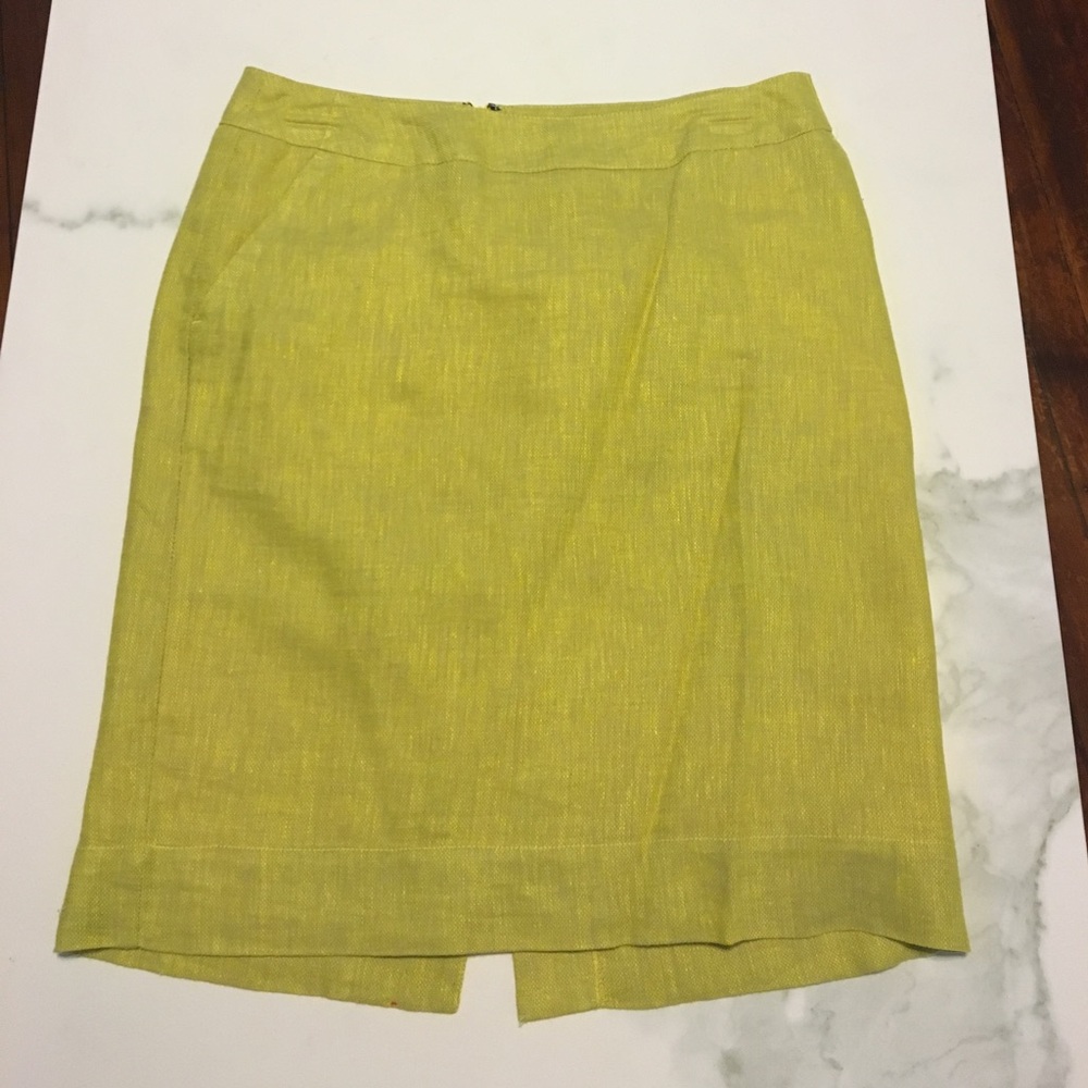 chartreuse dress skirt
