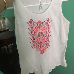 White tank top! Really cute!