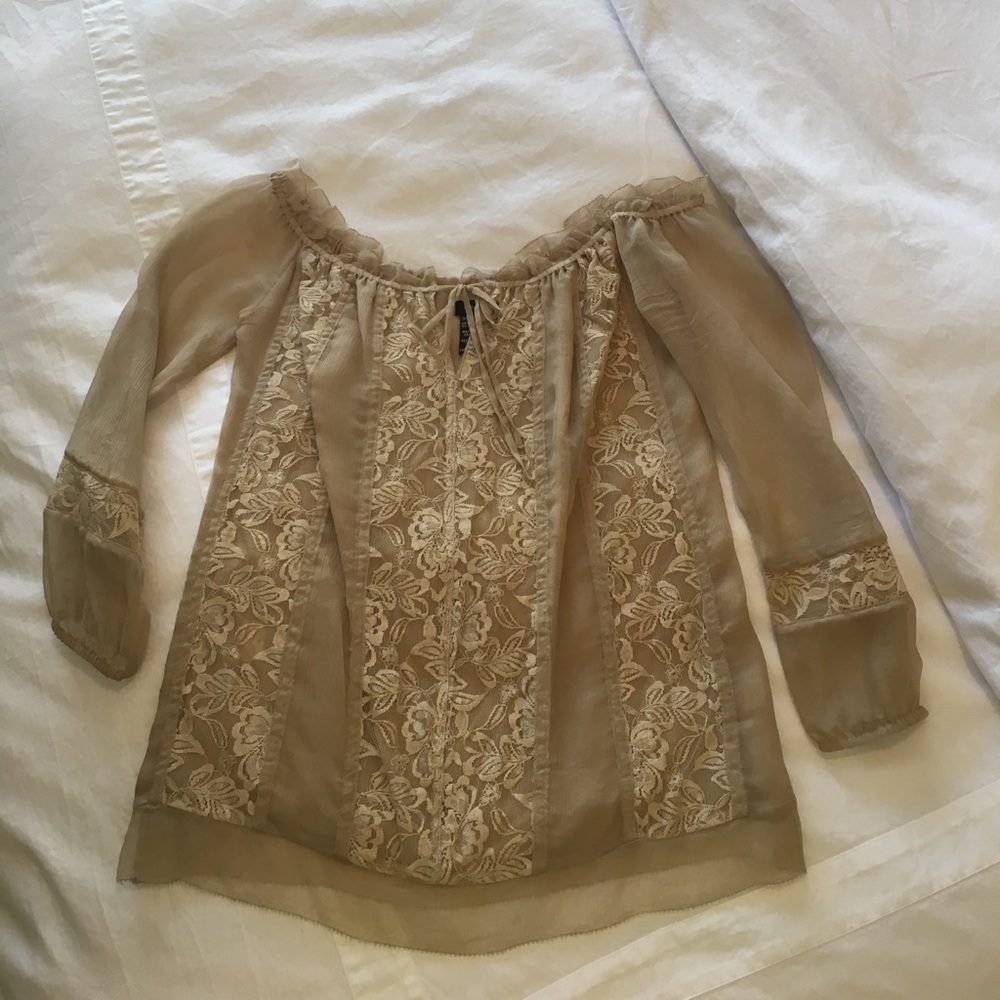 BCBG MaxAzria off the shoulder top