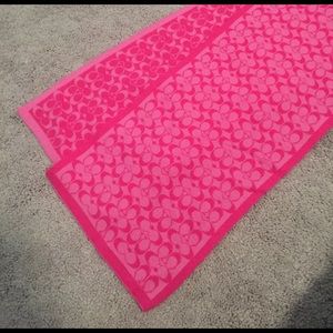 Pink Coach Scarf