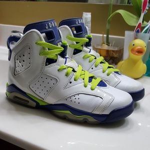 Jordan 6 Fierce Green Seahawks