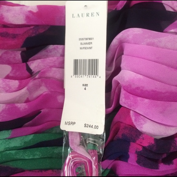 Gorgeous Prom/wedding Ralph Lauren chiffon dress - Picture 2 of 6