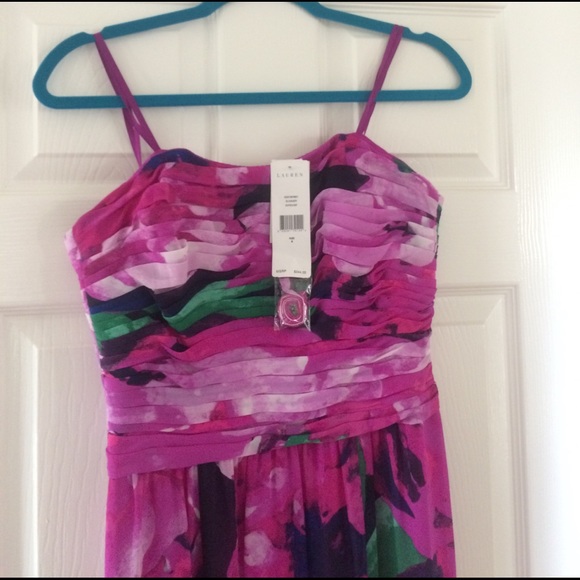 Gorgeous Prom/wedding Ralph Lauren chiffon dress - Picture 3 of 6