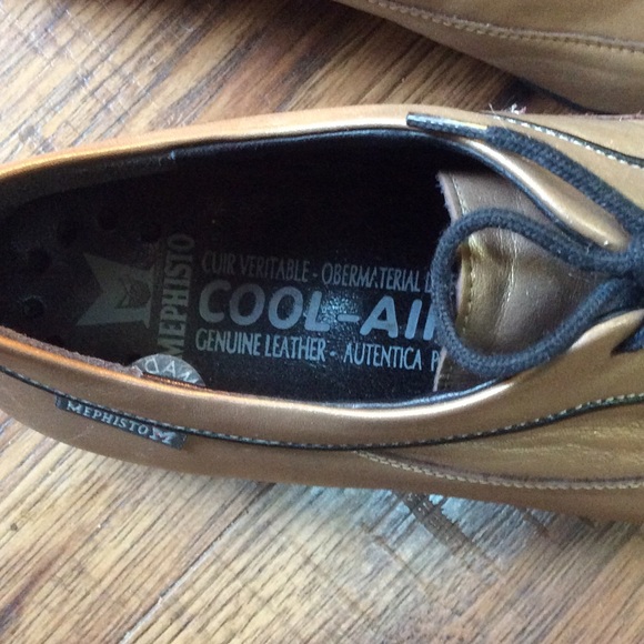 MEPHISTO COOL AIR Comfort shoes, Matte Gold, 7 - Picture 3 of 8