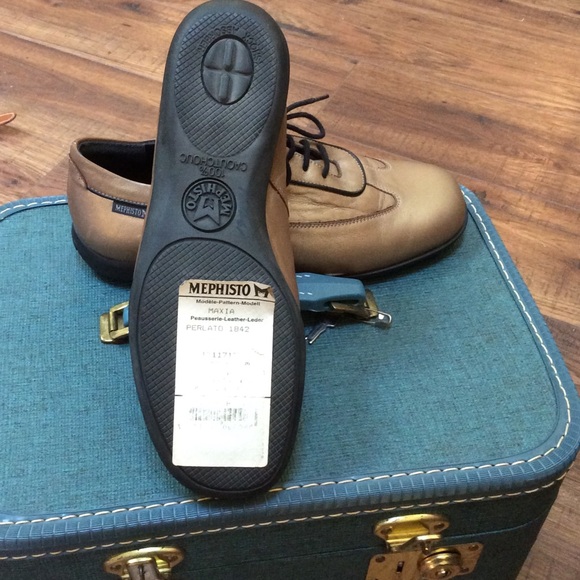 MEPHISTO COOL AIR Comfort shoes, Matte Gold, 7 - Picture 5 of 8