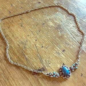 Blue stone necklace