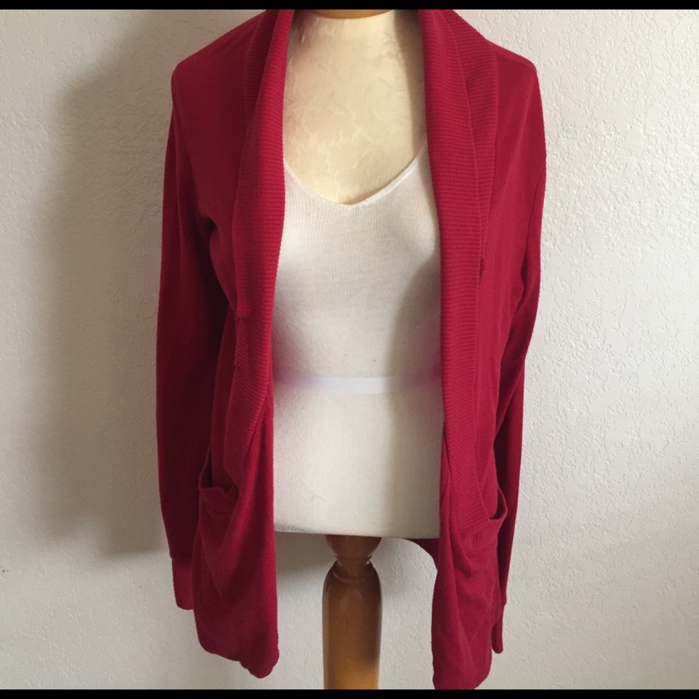 BDG Red Parker cardigan