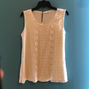 Knit sleeveless shirt