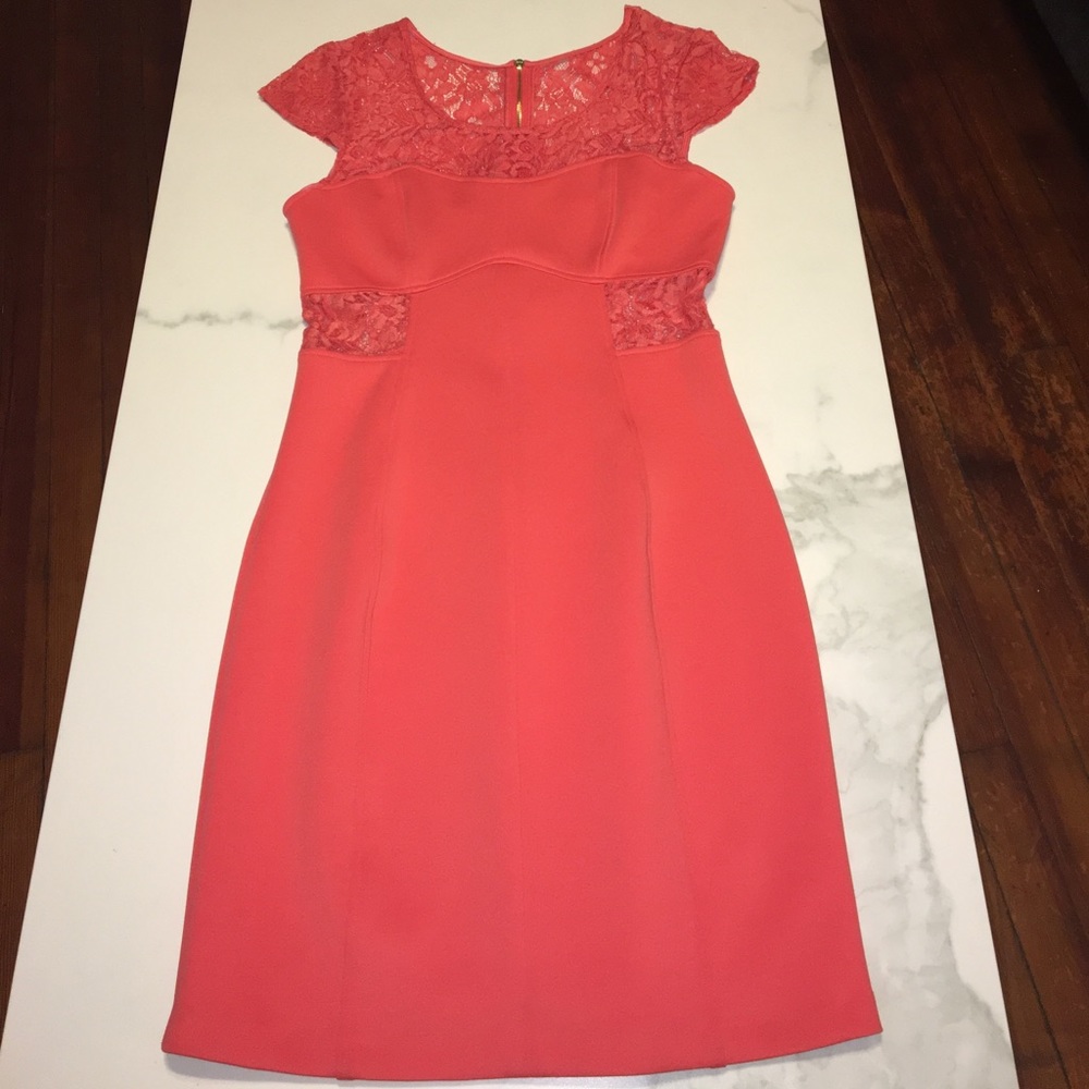 Guess Coral lace cutout dress