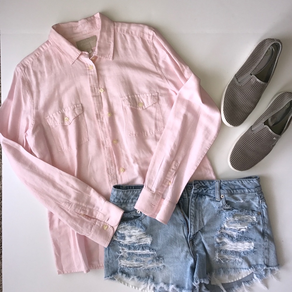 Banana Republic Linen Button Down