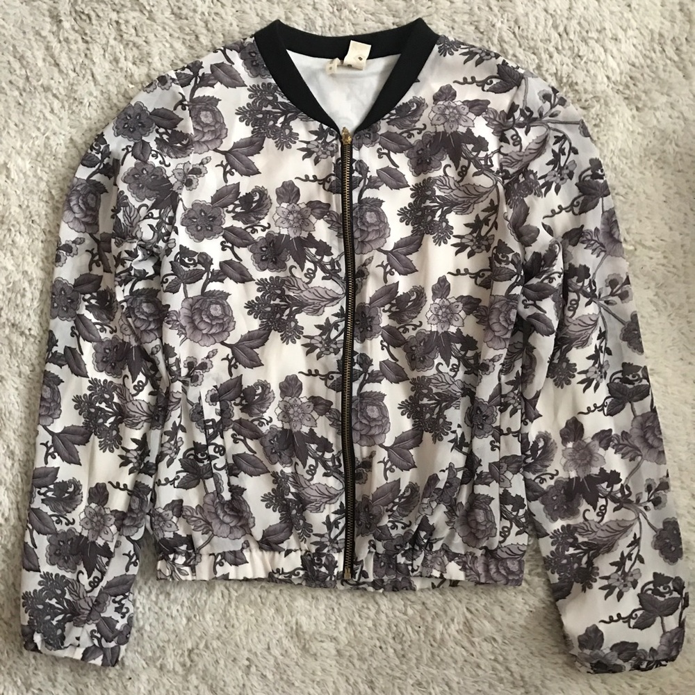 Floral Bomber Jacket