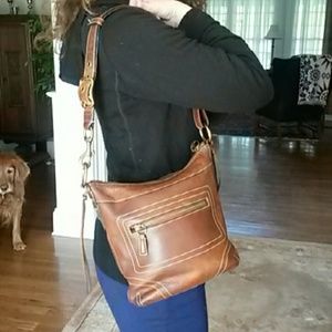 COACH Soft Leather Shoulder Purse