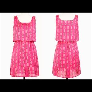 Tulle Dress: Pixelate Tiered Dress/ Sangria Color