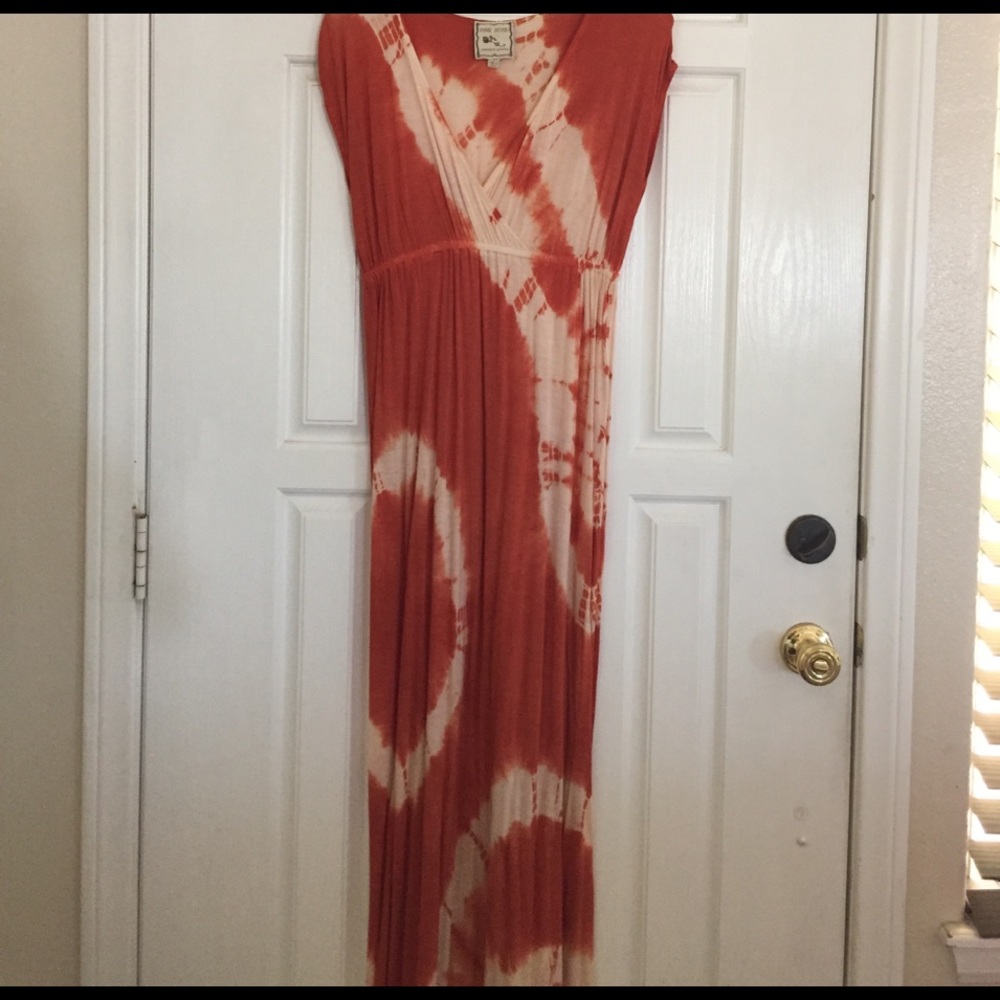 Tie-dyed maxi dress