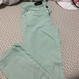 Mint Green Jcrew ToothPick pant Size 26