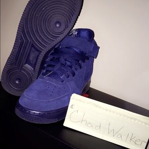 Air Force 1 Mid Blue Suede