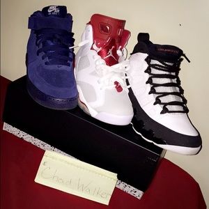 Bundle Retro 6 and 9 And Blue Mid Top Forces