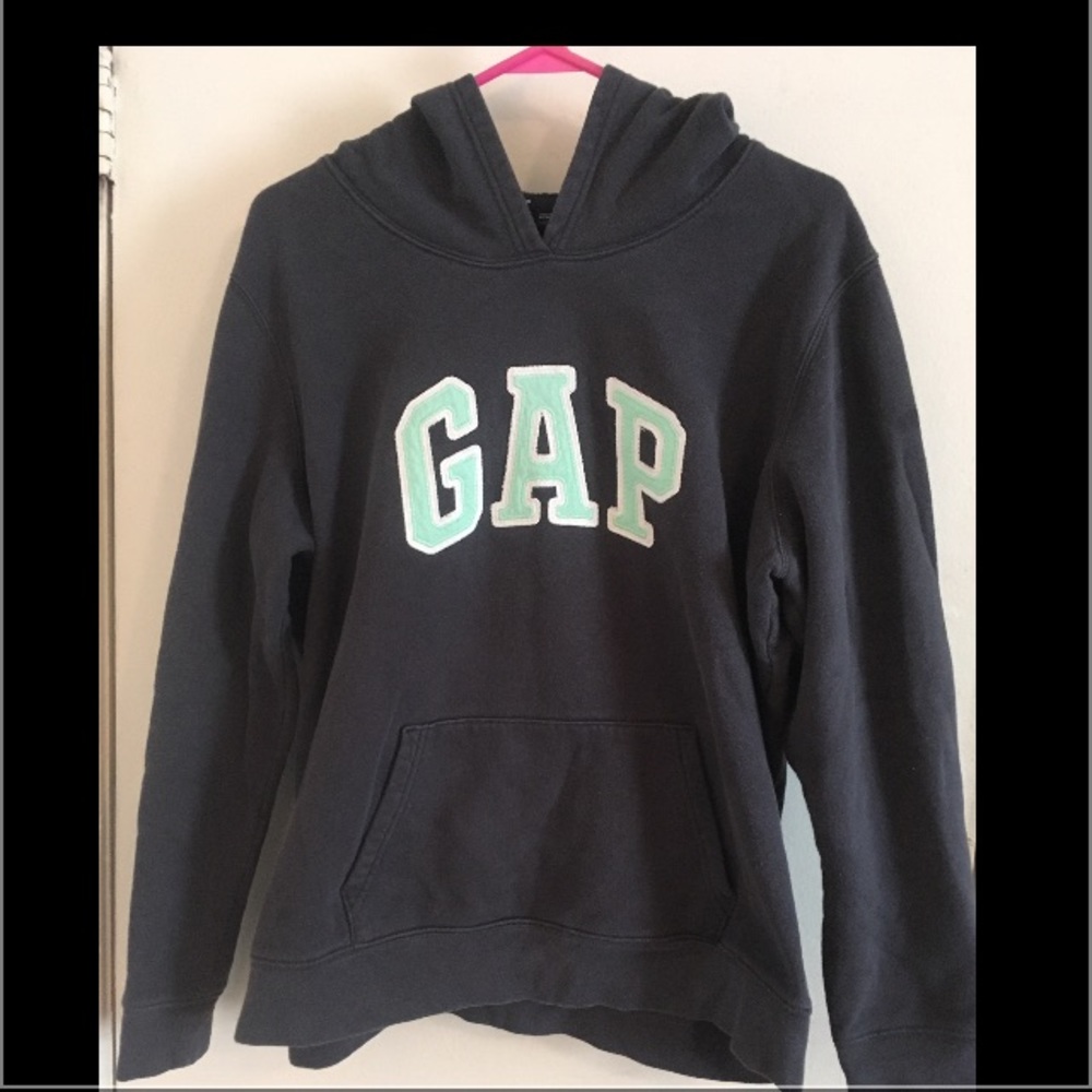 Grey and mint green Gap hoodie