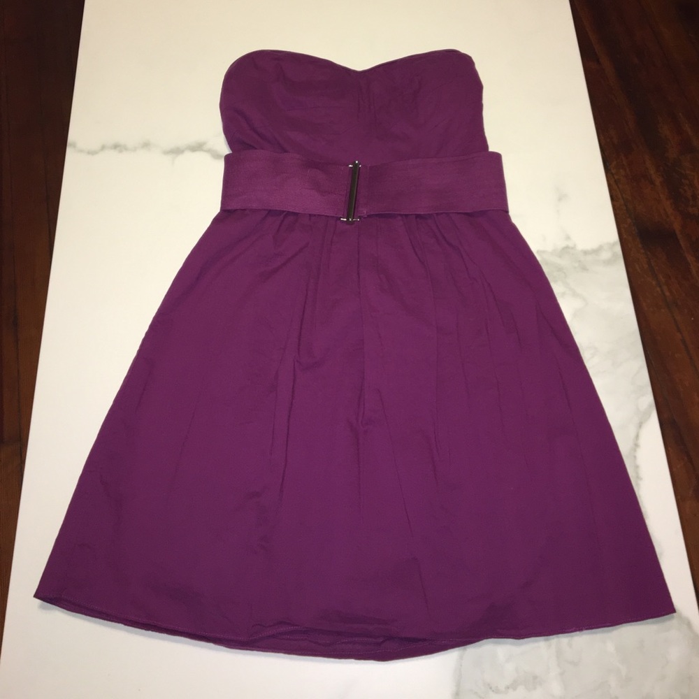 Forever 21 magenta/purple strapless dress