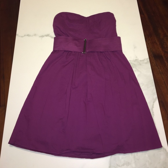 Forever 21 magenta/purple strapless dress - Picture 1 of 3