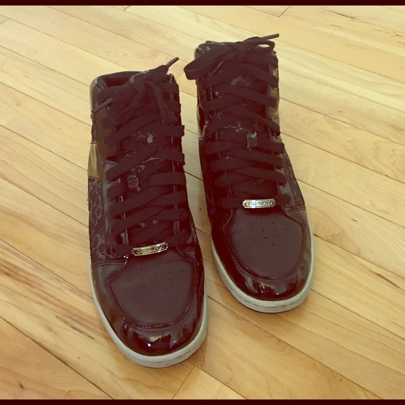 Coach Shoes - ⛔️SOLD⛔️Coach High Top Sneakers Size 8.5